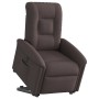 Sillón eléctrico reclinable elevable de tela marrón oscuro by , Armchairs - Ref: Foro24-3303279, Price: 295,20 €, Discount: %