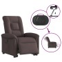 Sillón eléctrico reclinable elevable de tela marrón oscuro by , Armchairs - Ref: Foro24-3303279, Price: 295,20 €, Discount: %