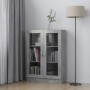 Vitrine aus grauem Sperrholz 82,5x30,5x115 cm von vidaXL, Bücherregale und Regale - Ref: Foro24-802754, Preis: 89,94 €, Rabat...