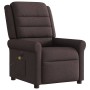 Sillón reclinable de masaje eléctrico tela marrón oscuro de , Sillones - Ref: Foro24-3303309, Precio: 259,56 €, Descuento: %