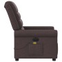 Sillón reclinable de masaje eléctrico tela marrón oscuro de , Sillones - Ref: Foro24-3303309, Precio: 259,56 €, Descuento: %