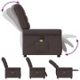 Sillón reclinable de masaje eléctrico tela marrón oscuro de , Sillones - Ref: Foro24-3303309, Precio: 259,56 €, Descuento: %