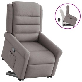 Sillón reclinable elevable tela gris taupe de , Sillones - Ref: Foro24-3303321, Precio: 276,55 €, Descuento: %