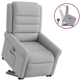Sillón reclinable elevable de tela gris nube de , Sillones - Ref: Foro24-3303323, Precio: 261,13 €, Descuento: %