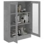 Vitrine aus grauem Sperrholz 82,5x30,5x115 cm von vidaXL, Bücherregale und Regale - Ref: Foro24-802754, Preis: 90,23 €, Rabat...