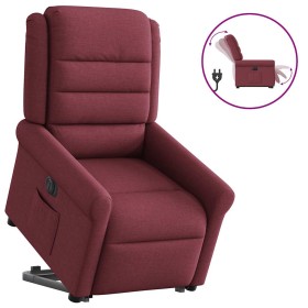 Sillón eléctrico reclinable elevable de tela rojo tinto by , Armchairs - Ref: Foro24-3303337, Price: 303,93 €, Discount: %