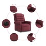 Sillón eléctrico reclinable elevable de tela rojo tinto von , Sessel - Ref: Foro24-3303337, Preis: 303,93 €, Rabatt: %