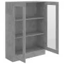 Vitrine aus grauem Sperrholz 82,5x30,5x115 cm von vidaXL, Bücherregale und Regale - Ref: Foro24-802754, Preis: 90,23 €, Rabat...