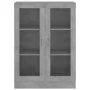 Vitrine aus grauem Sperrholz 82,5x30,5x115 cm von vidaXL, Bücherregale und Regale - Ref: Foro24-802754, Preis: 90,23 €, Rabat...