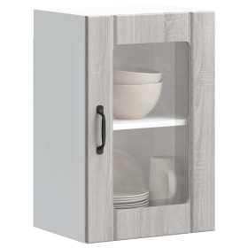 Armario de pared para cocina puerta cristal Lucca gris sonoma von , Küchenschränke - Ref: Foro24-853773, Preis: 59,96 €, Raba...