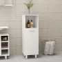 Badezimmerschrank aus glänzend weißem Sperrholz, 30 x 30 x 95 cm von vidaXL, Badezimmermöbel - Ref: Foro24-802621, Preis: 54,...