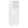Badezimmerschrank aus glänzend weißem Sperrholz, 30 x 30 x 95 cm von vidaXL, Badezimmermöbel - Ref: Foro24-802621, Preis: 54,...