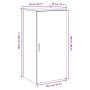 Mueble de almacenaje madera ingeniería envejecida 50x45x103,5cm by , Lockers and storage cabinets - Ref: Foro24-859049, Price...