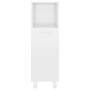 Badezimmerschrank aus glänzend weißem Sperrholz, 30 x 30 x 95 cm von vidaXL, Badezimmermöbel - Ref: Foro24-802621, Preis: 58,...