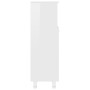 Armario de baño madera contrachapada blanco brillo 30x30x95 cm de vidaXL, Muebles de baño - Ref: Foro24-802621, Precio: 59,94 €