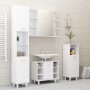 Badezimmerschrank aus glänzend weißem Sperrholz, 30 x 30 x 95 cm von vidaXL, Badezimmermöbel - Ref: Foro24-802621, Preis: 58,...