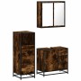 Set de muebles baño 3 pzas madera contrachapada roble ahumado von , Badezimmermöbel - Ref: Foro24-3301017, Preis: 256,42 €, R...