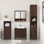 Set de muebles baño 3 pzas madera contrachapada roble marrón by , Bathroom furniture - Ref: Foro24-3300989, Price: 240,14 €, ...
