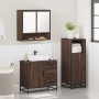 Set de muebles baño 3 pzas madera contrachapada roble marrón de , Muebles de baño - Ref: Foro24-3300989, Precio: 239,94 €