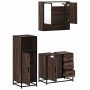 Set de muebles baño 3 pzas madera contrachapada roble marrón de , Muebles de baño - Ref: Foro24-3300989, Precio: 239,94 €