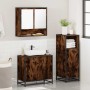 Set de muebles baño 3 pzas madera contrachapada roble ahumado by , Bathroom furniture - Ref: Foro24-3300977, Price: 199,93 €,...