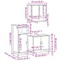 Set de muebles baño 3 pzas madera contrachapada roble ahumado by , Bathroom furniture - Ref: Foro24-3300977, Price: 199,93 €,...