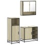 Set de muebles de baño 3 pzas madera contrachapada roble Sonoma von , Badezimmermöbel - Ref: Foro24-3300996, Preis: 207,30 €,...