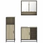 Set de muebles de baño 3 pzas madera contrachapada roble Sonoma von , Badezimmermöbel - Ref: Foro24-3300996, Preis: 207,30 €,...