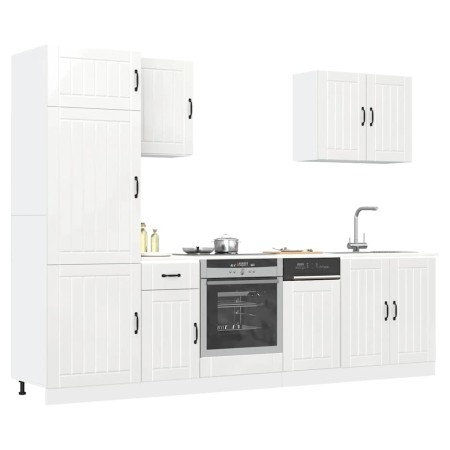 Mueble cocina Kalmar blanco de alto brillo 7 pzas von , Küchenschränke - Ref: Foro24-3314773, Preis: 653,64 €, Rabatt: %