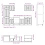 Mueble cocina Kalmar blanco de alto brillo 7 pzas von , Küchenschränke - Ref: Foro24-3314773, Preis: 653,64 €, Rabatt: %