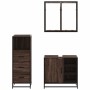 Set de muebles baño 3 pzas madera contrachapada roble marrón von , Badezimmermöbel - Ref: Foro24-3301029, Preis: 228,02 €, Ra...