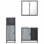 Set de muebles de baño 3 pzas madera contrachapada gris sonoma von , Badezimmermöbel - Ref: Foro24-3300968, Preis: 233,17 €, ...