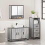 Set de muebles de baño 3 pzas madera contrachapada gris sonoma by , Bathroom furniture - Ref: Foro24-3301043, Price: 253,39 €...