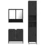 Juego de muebles de baño 3 pzas madera contrachapada negro by , Bathroom furniture - Ref: Foro24-3301095, Price: 296,40 €, Di...