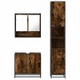 Set de muebles baño 3 pzas madera contrachapada roble ahumado von , Badezimmermöbel - Ref: Foro24-3301097, Preis: 268,00 €, R...