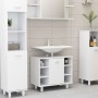Weißer Badezimmerschrank aus Sperrholz, 60 x 32 x 53,5 cm von vidaXL, Badezimmermöbel - Ref: Foro24-802633, Preis: 48,59 €, R...