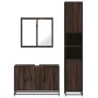Set de muebles baño 3 pzas madera contrachapada roble marrón by , Bathroom furniture - Ref: Foro24-3301074, Price: 274,31 €, ...