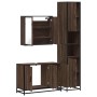 Set de muebles baño 3 pzas madera contrachapada roble marrón by , Bathroom furniture - Ref: Foro24-3301074, Price: 274,31 €, ...