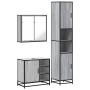 Set de muebles de baño 3 pzas madera contrachapada gris sonoma by , Bathroom furniture - Ref: Foro24-3301088, Price: 303,65 €...