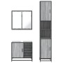 Set de muebles de baño 3 pzas madera contrachapada gris sonoma by , Bathroom furniture - Ref: Foro24-3301088, Price: 303,65 €...