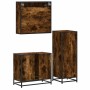 Set de muebles baño 3 pzas madera contrachapada roble ahumado von , Badezimmermöbel - Ref: Foro24-3301057, Preis: 236,75 €, R...