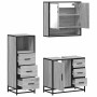 Set de muebles de baño 3 pzas madera contrachapada gris sonoma von , Badezimmermöbel - Ref: Foro24-3301048, Preis: 263,96 €, ...