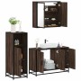 Set de muebles baño 3 pzas madera contrachapada roble marrón by , Bathroom furniture - Ref: Foro24-3300954, Price: 222,85 €, ...