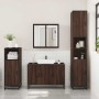 Set de muebles baño 3 pzas madera contrachapada roble marrón by , Bathroom furniture - Ref: Foro24-3300954, Price: 222,85 €, ...