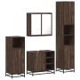 Set de muebles baño 4 pzas madera contrachapada roble marrón de , Muebles de baño - Ref: Foro24-3301209, Precio: 337,32 €, De...