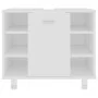 Weißer Badezimmerschrank aus Sperrholz, 60 x 32 x 53,5 cm von vidaXL, Badezimmermöbel - Ref: Foro24-802633, Preis: 47,98 €, R...