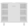 Weißer Badezimmerschrank aus Sperrholz, 60 x 32 x 53,5 cm von vidaXL, Badezimmermöbel - Ref: Foro24-802633, Preis: 48,59 €, R...