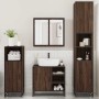 Set de muebles baño 4 pzas madera contrachapada roble marrón de , Muebles de baño - Ref: Foro24-3301209, Precio: 337,32 €, De...