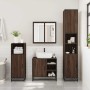Set de muebles baño 4 pzas madera contrachapada roble marrón de , Muebles de baño - Ref: Foro24-3301209, Precio: 337,32 €, De...