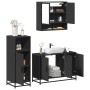 Juego de muebles de baño 3 pzas madera contrachapada negro by , Bathroom furniture - Ref: Foro24-3300980, Price: 241,98 €, Di...